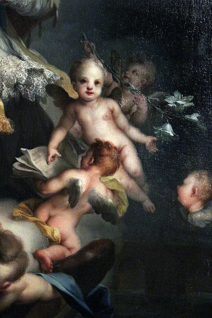 San Giovanni Nepomuceno in gloria - Fondazione Cavallini Sgarbi, dettaglio